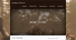 Desktop Screenshot of goddess-lilith.com